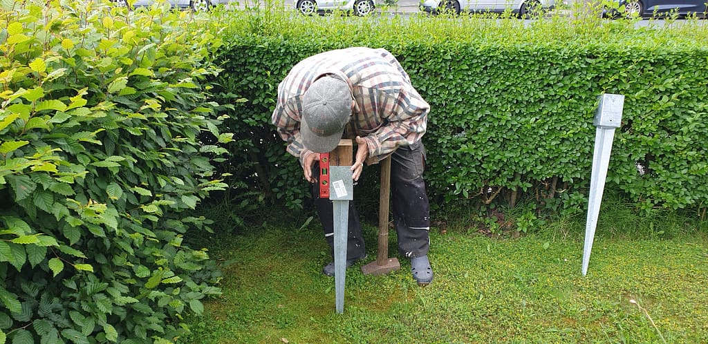 mit wasserwaage ausmessen